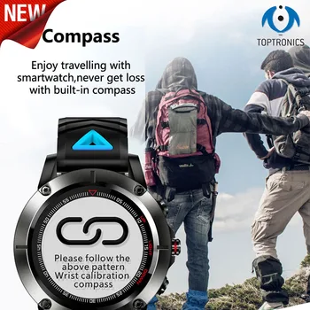 

Fashion GPS Outdoor Sport Smartwatch Bluetooth 4.0 400mAh Heart Rate Monitor Fitness Tracker Smart Band With Compass Watch