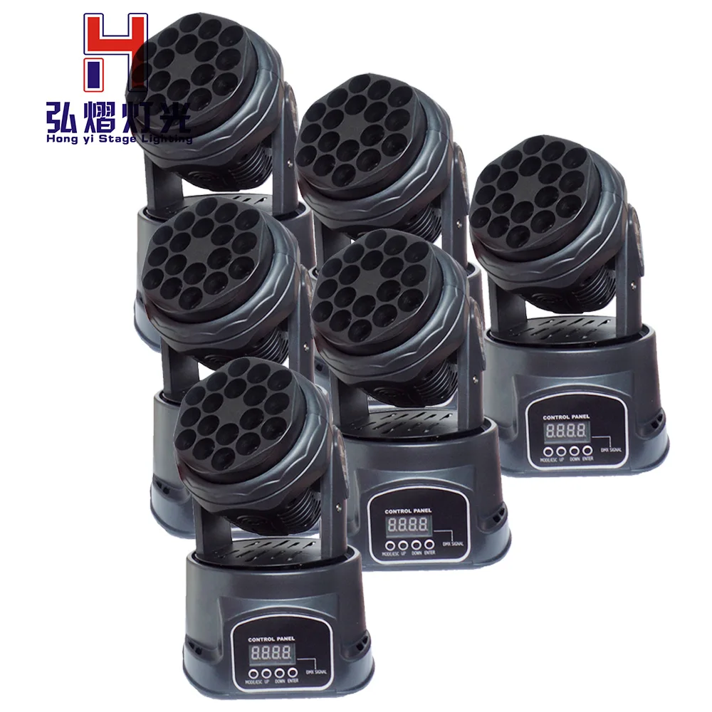 

6pcs/lot LED 18x3W RGB Beam Moving Head China Lighting For Event Disco Party Stage Lighting