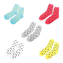 Мужские хлопковые носки с рисунком усов; сезон осень-зима; эластичные Повседневные Дышащие носки с мультяшным дизайном; модные теплые