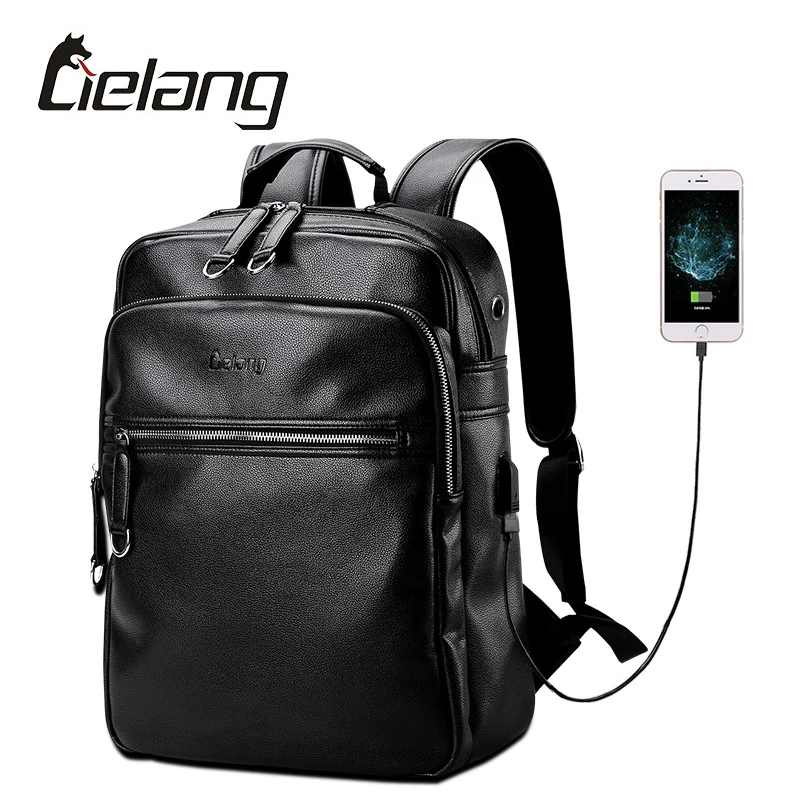 Prix pour LIELANG Sac À Dos En Cuir Hommes Externe USB Charger Ordinateur Portable Sacs À Dos Sac 14 Pouce Étanche Nouveau Designer Ordinateur Sacs Collège Pack Prix pour LIELANG Sac À Dos En Cuir Hommes Externe USB Charger Ordinateur Portable Sacs À Dos Sac 14 Pouce Étanche Nouveau Designer Ordinateur Sacs Collège Pack