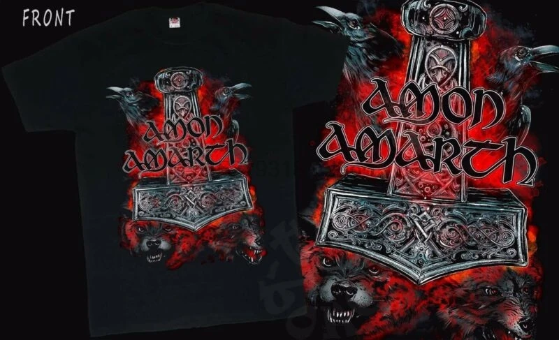 AMON AMARTH-шведский мелодичный Металл дэт группа T_shirt SIZESS to 6XL | Мужская одежда
