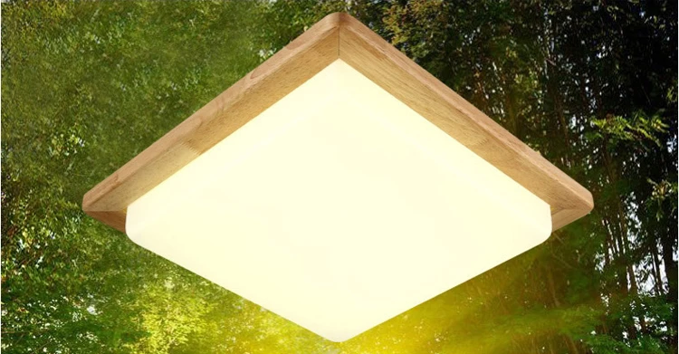 Японский стиль нежный ручной работы деревянные рамки татами светодиодные потолочные светильники luminarias para sala диммерный светодиод для