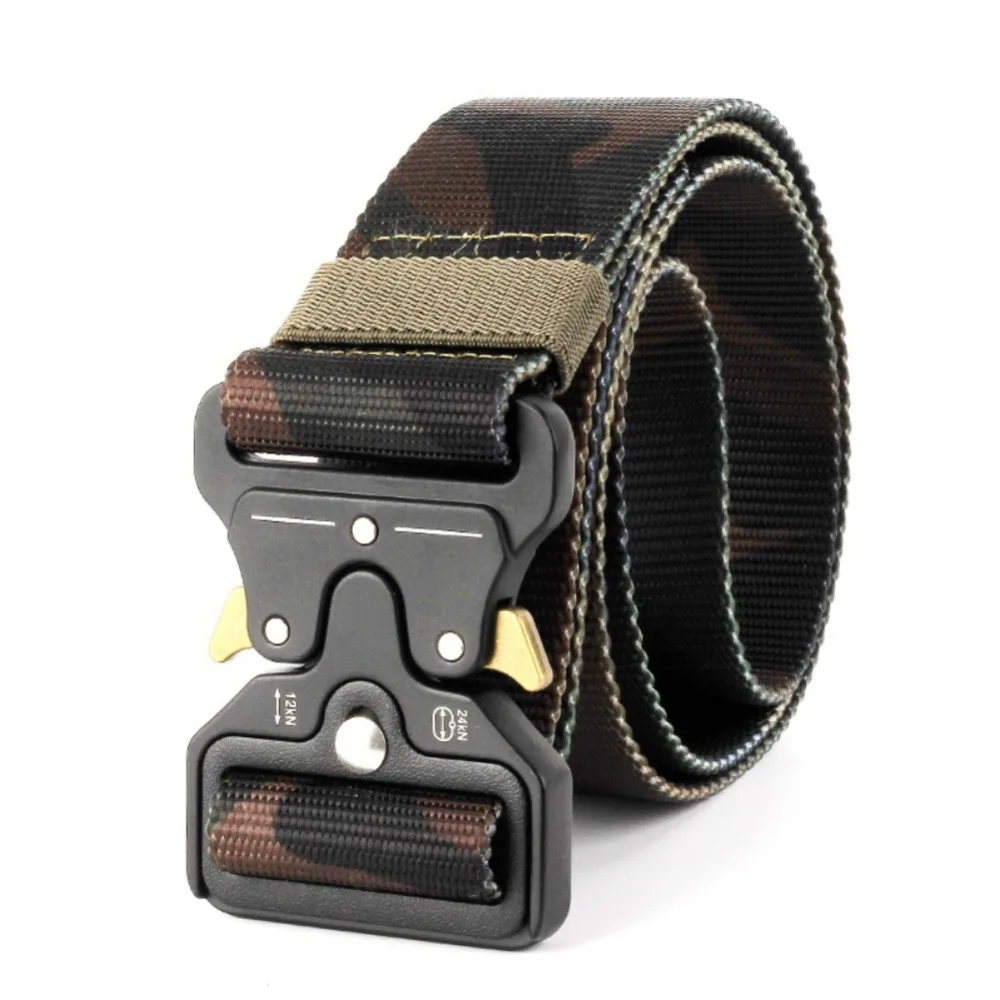 Goedkoop Waistbelt Nylon Metalen Begaven Verstelbare Riem Cobra tactiek Tailleband Voor Jacht Camping Wandelen Outdoor Sport Accessoires
