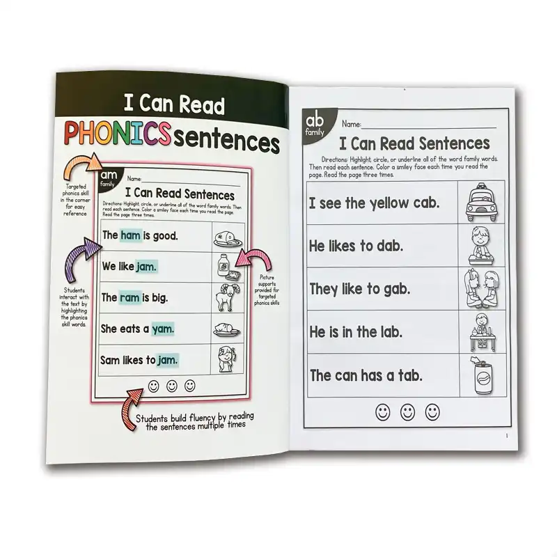 113 Pagine Inglese Fonetica Esercizio Libro Che Ho In Grado Di Leggere Semplici Frasi Di Formazione Pratica Libro Educativi Giochi Per Bambini Per I Bambini Aliexpress