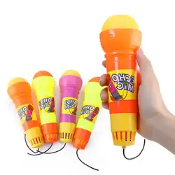 Новая детская игрушка эхо микрофон игрушки с черным кабелем не мульти нужна батарея