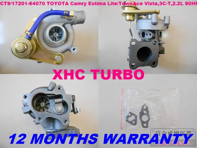 

NEW CT9 17201-64070 Turbo Turbocharger for TOYOTA Estima Emina Lucida,3C-T 2.2L 90HP