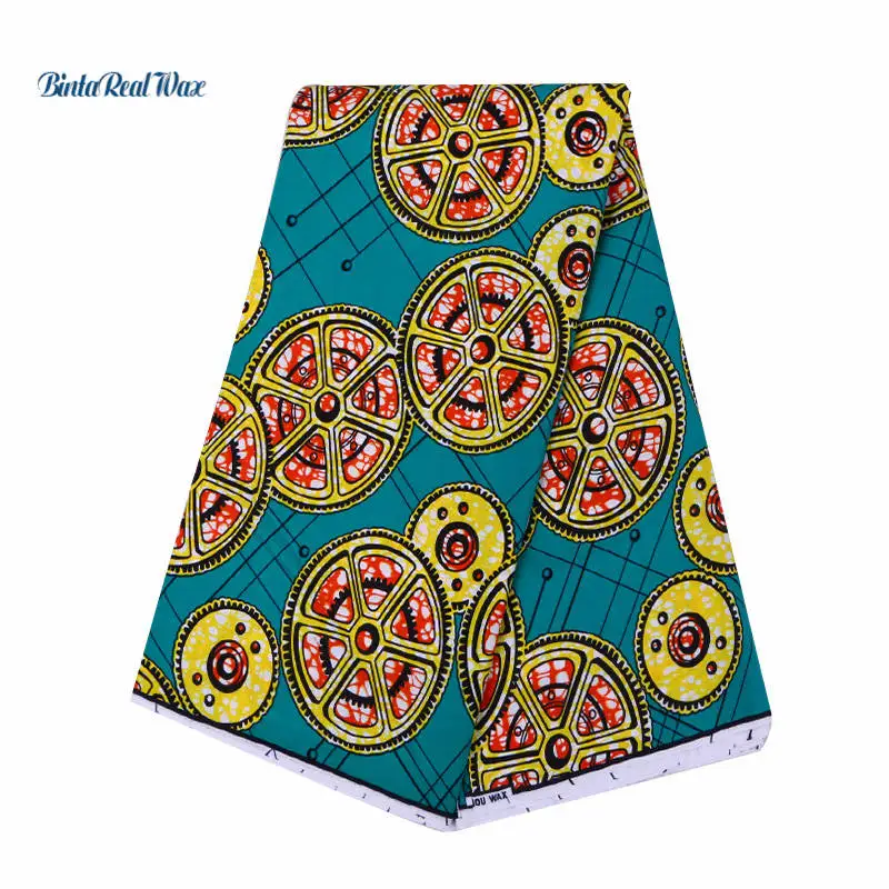 

Latest Style 100% Cotton African Wax Clothes Dutch Wax 6 yards for Party Dress dutch Wax Hollandais African Fabric 24FS1165