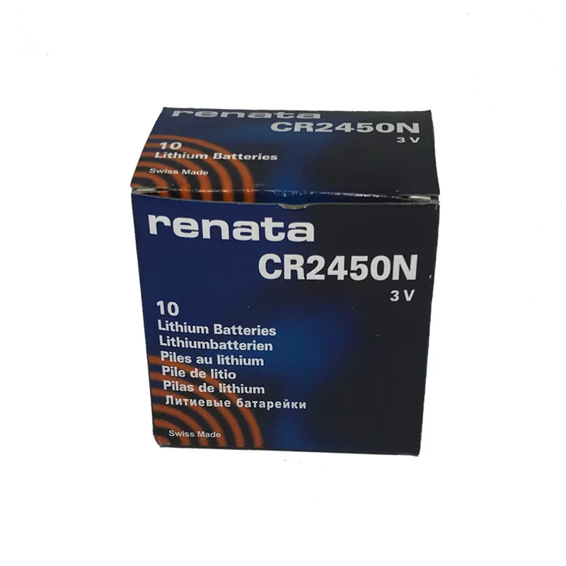 3 шт./лот оригинальная литиевая батарея renata CR2450N CR2450 2450 3 в для часов, тормозной светильник, инструментарий для кнопок на ключе от автомобиля