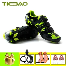 Tiebao, профессиональная велосипедная обувь, SPD-SL, педали, дешевая дорожная обувь, sapatilha ciclismo, дышащие кроссовки, обувь для езды на велосипеде
