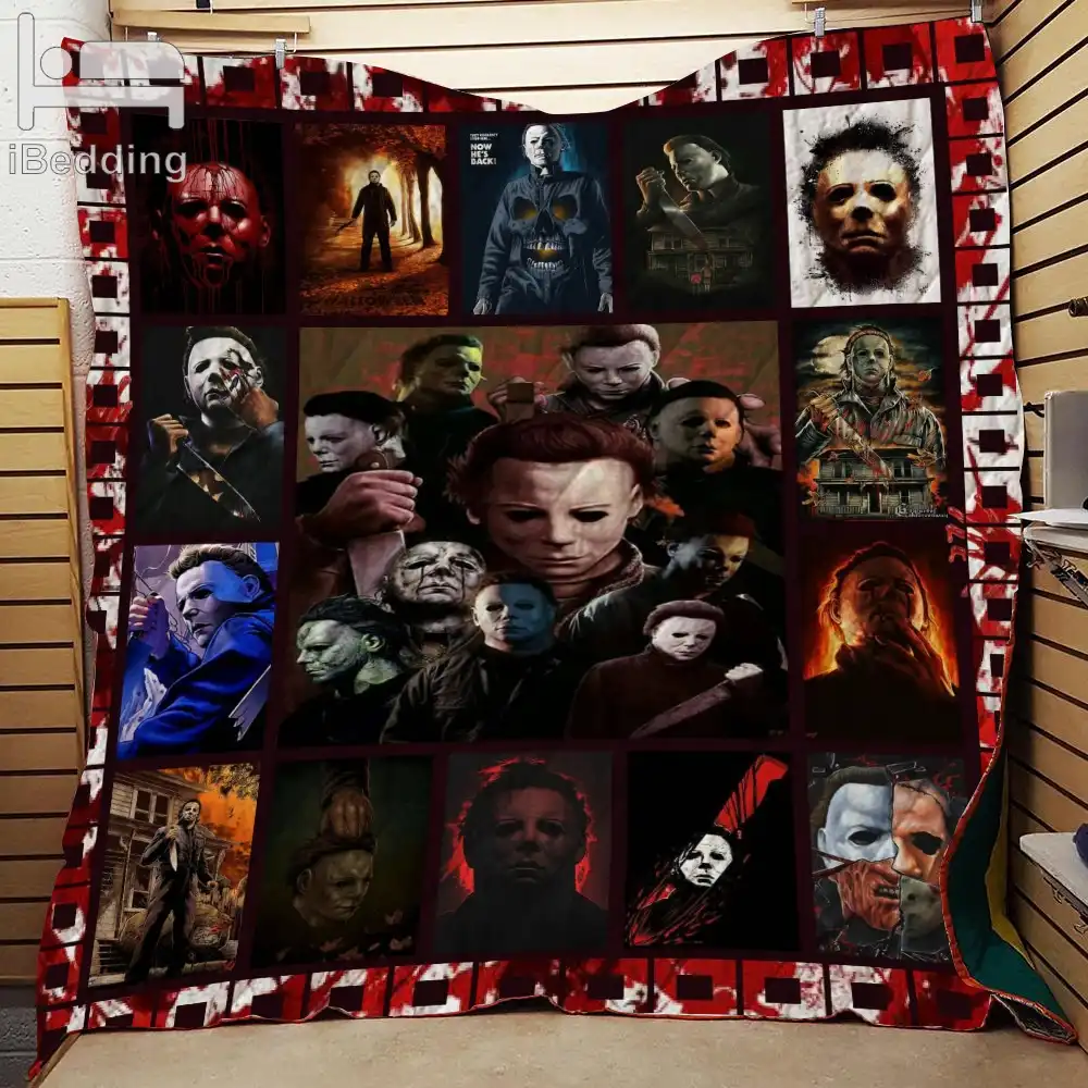 80s And 90s Horror Movies Classic Movie Characters Monster Printed Quilt Blanket Twin Full Queen King Size Customize Aliexpress