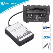 APPS2Car Car Radio USB SD AUX Interface Digital Music Changer Mp3 Adapter for Honda CRV 2004-2011 fits selected OEM Radios
