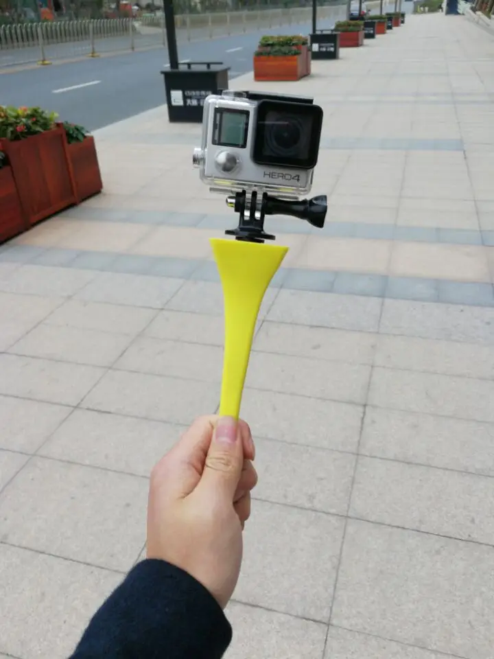 Gekkopod мини камера штатив крепление банан Pod для Gopro Xiao Mi Yi SJ4000 Экшн камера для iphone7 6s подголовник автомобиля селфи палка