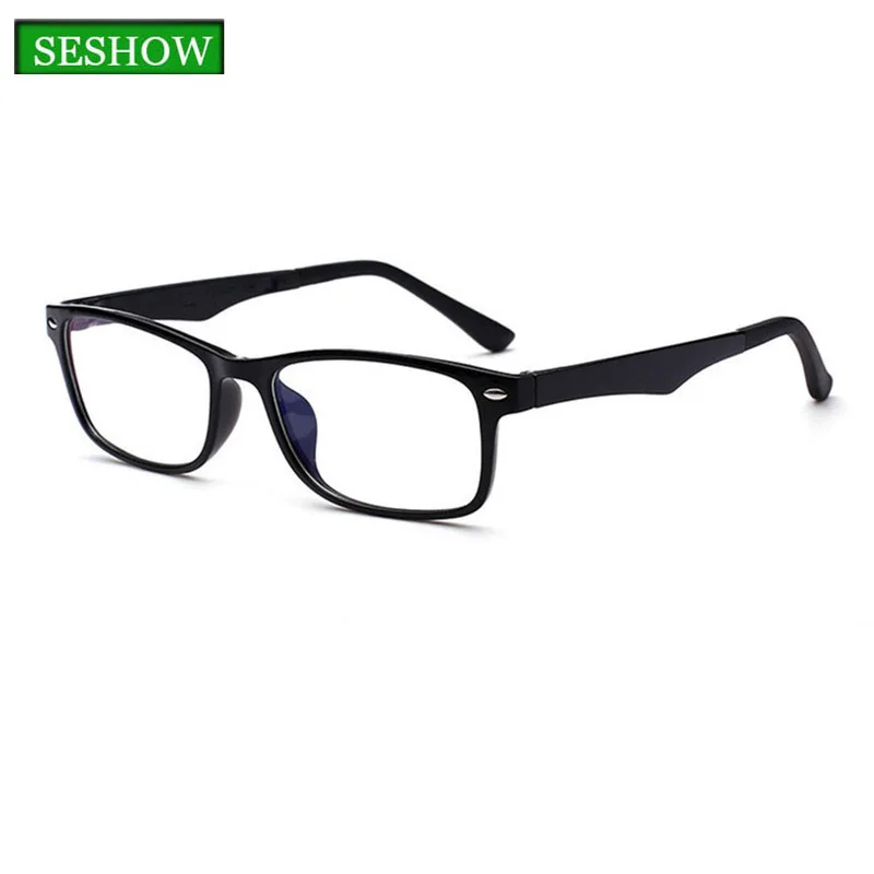 SESHOW comfortable men's glasses frame retro brand design TR90 plane lens female |