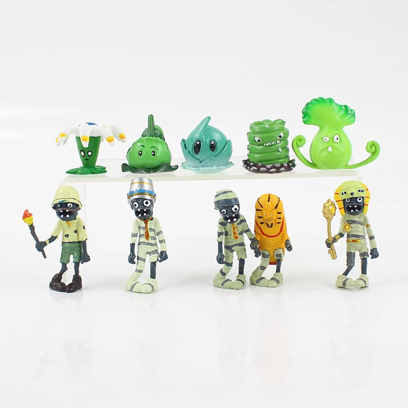 Экшн Фигурка Растения против Зомби из ПВХ игрушка PVZ растение + Кукла зомби