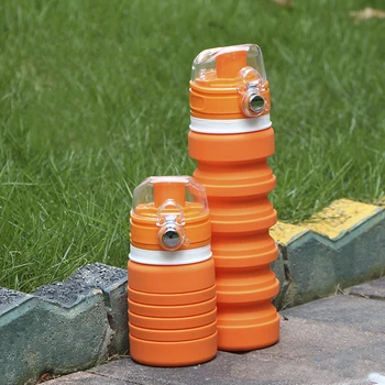 

250ml Travel Cup Stainless Steel Silicone Retractable Folding cups Telescopic Collapsible Coffee Cups Outdoor Sport Water Cup