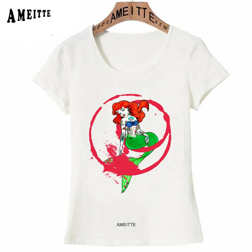Футболка в стиле хип-хоп с принтом татуировки в стиле панк летняя винтажная женская футболка Vogue Alice In Wonderland повседневные топы милая футболка для девочек - Цвет: Z8536