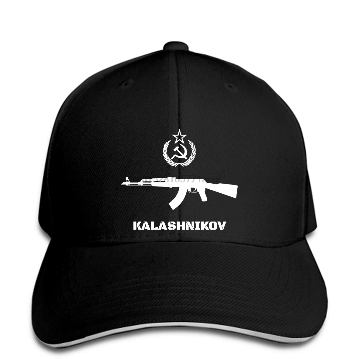 

Baseball cap Newest Fashion Soviet Baseball caps Kalashnikov Ak-47 Vintage Ussr Russian GunPrint hat Design