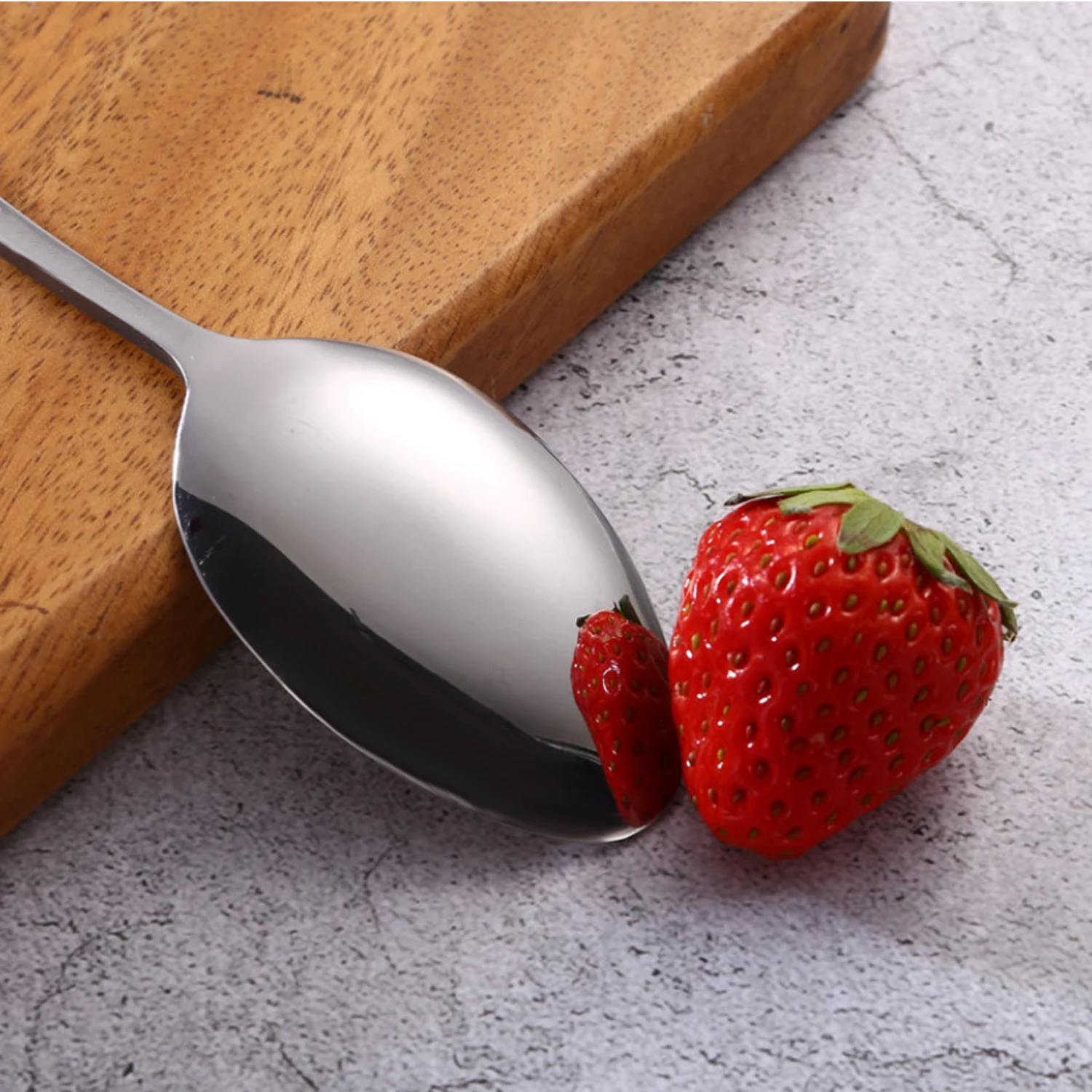 Behogar 7cps Portable Utensils Flatware Cutlery Stainless Steel Straw Fork Spoon Set with Carrying Case for Camping Picnicl