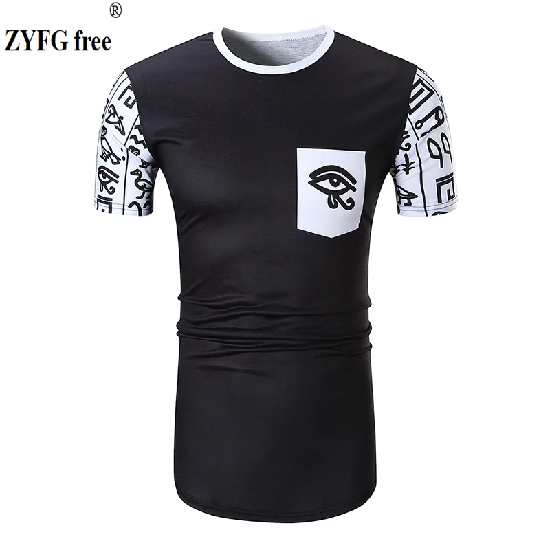 

Male casual short sleeved T-shirt New 2018 summer fashion Tops brand Men slim O-neck long style t-shirt men large size Tees XXL