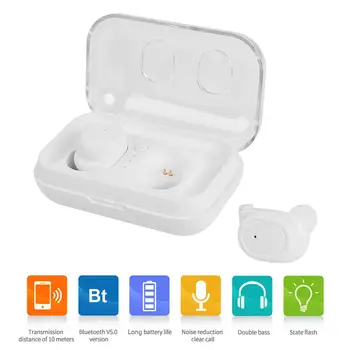

2.4 GHz TWS Touch Control Bluetooth 5.0 Earphone Wireless Sports Mini Earphone With Micro USB Charging Port