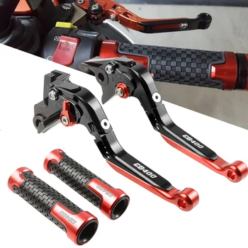 

Motorcycle CNC Aluminum Adjustable Foldable Extending Brake Clutch Lever Handle Hand Grips For Honda CB400 CB 400 CB-400 1996