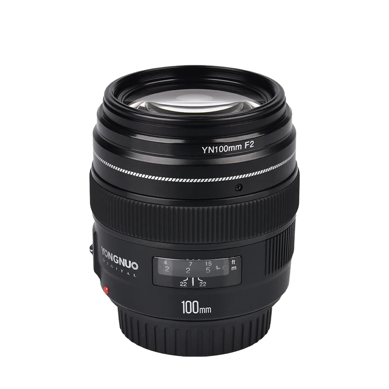 YONGNUO 100mm Lente YN100mm F2.0 AF/MF Foco Fixo Lente para Câmera Canon EOS Rebel 1300D T6 760D 750D para DLSR камера