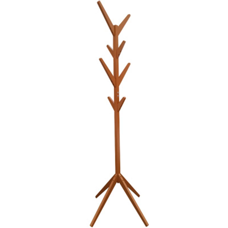  Creative 8 Hook Tree Shape Solid Wood Coat Storage Rack Display Stand Hanging Scarves Hat Bag Cloth