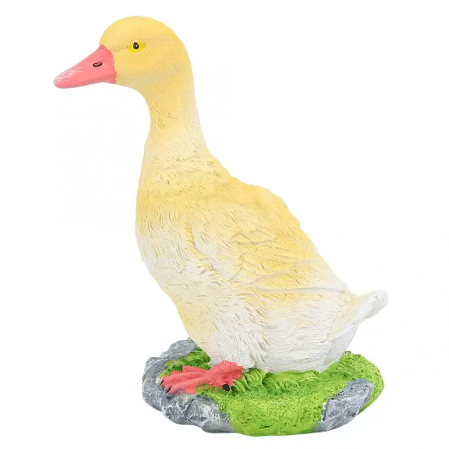 

Outdoor Garden Pool Animal Duck Ornament Figurine Model Resin Yard Pond Lawn Statue Garden Decoration