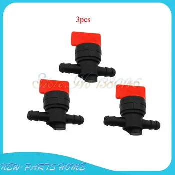 

3pcs 1/4" 8mm Inline Fuel Gas Cut Shut Off Valve Petcock For Briggs & Stratton 494768 698183