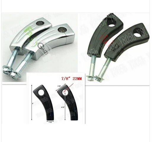 New 4.5&quot Risers 7/8&quot 22MM Handlebar For Honda Shadow Spirit Sabre Aero ACE Steed VLX 400 600 1100 DLX VTX1300 1800 Magna VF 250 |