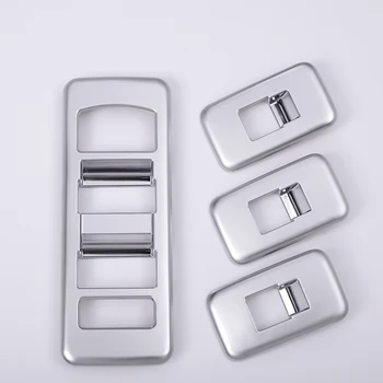 

Car Accessories Interior Window Lift Switch Frame Cover Trim For Land Rover Range Rover Sport 2014-2017 Plastic Chrome 4 Pcs