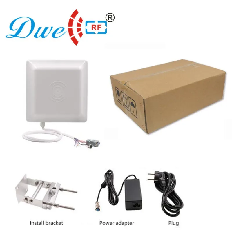 

DWE CC RF rf id uhf rfid reader 3 to 8m long range with 8dbi antenna rs232 rs485 wiegand interface offer free SDK