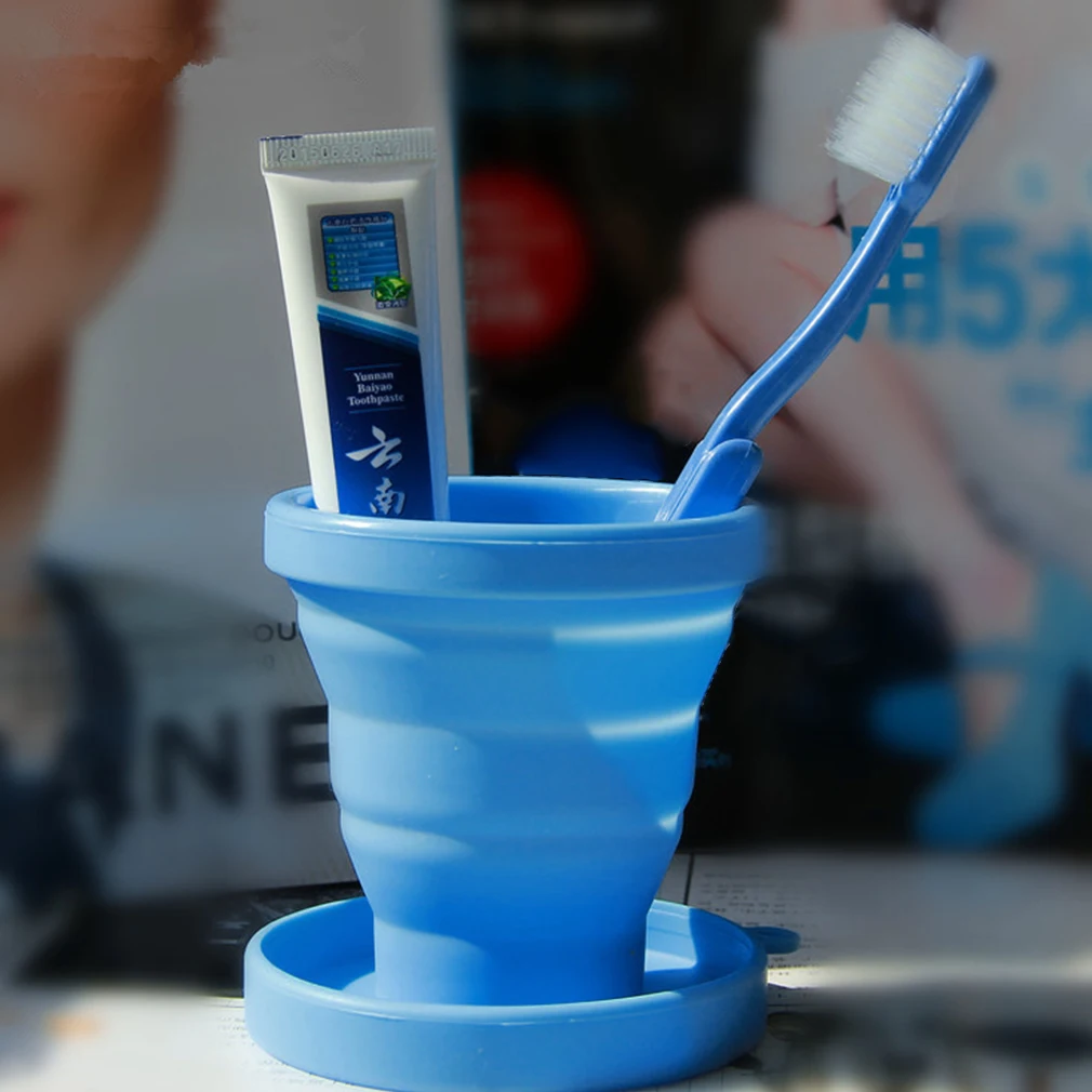 

Portable Silicone Telescopic Drinking Collapsible Folding Travel Camping Drinking