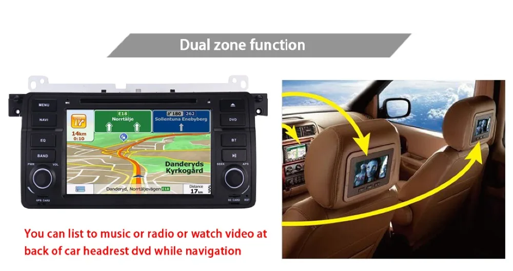 Sale Factory Price 1 Din Car DVD Player for BMW E46 M3 With GPS Bluetooth Radio RDS USB Steering wheel Canbus Free Map+Camera MIC 8