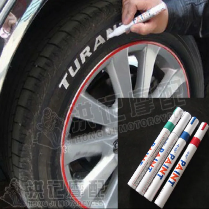 Us 72 10 Offuniversal Diy Lettering Car Scratch Remover Car Scratch Repair Pen Paint Pen For Tire Blue Red White Green On Aliexpress