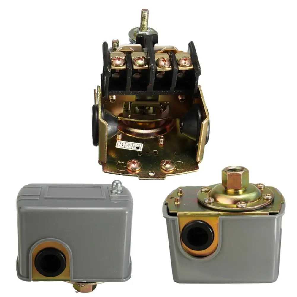 

High Quality 40-60psi Water Pump Pressure Control Switch Grey Shell 15V/230V Pressure Switch 1PC J3