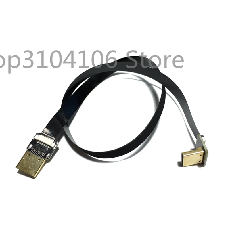 Плоский кабель 0 2 м/0 5 м FPV HDMI Type A папа под углом 90 градусов к HDTV FPC для