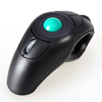 

New Mouse New Design Hot Selling 2.4GHz wireless USB handheld mouse finger using optical track ball