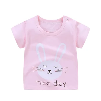 

Baby Boys Girls T-Shirt 2019 Casual Fashion Summer Toddler Cotton Style Short Sleeve O-Neck Print T-Shirts For 6M -7 Years Old