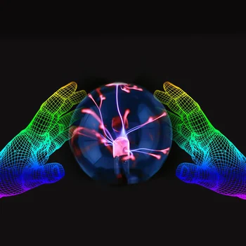 

Luminous Toys 3/4/5/6/8 inch Sphere Novelty Lightning ball Light Crystal Plasma Ball Night Plasma Table Lamp Light Magic Glass