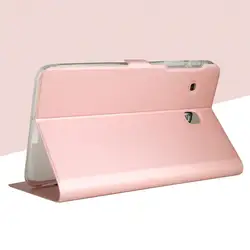 Для Samsung Galaxy Tab E 8,0 sm-t377 SM-T375 SM-T378 чехол одноцветное Ultra Slim кожа PU Смарт Стенд Обложка Protector кожи