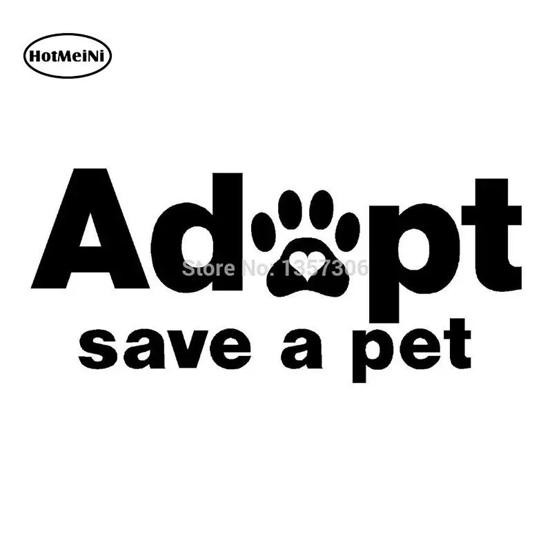 13cm x 7.5cm Adopt Save A Pet Car Sticker Vinyl Decal Window Truck Bumper Auto SUV Door 13 Colors | Автомобили и мотоциклы
