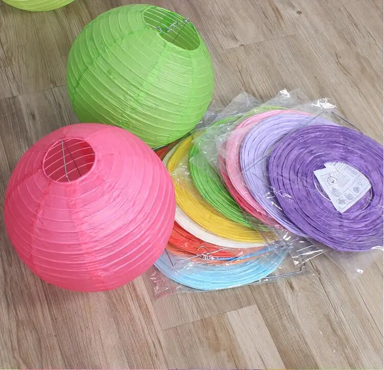 10 шт. Круглые Китайские бумажные фонари 15 см 20 25 30 35 40 см|crafts diy|craft wholesalecraft gift |