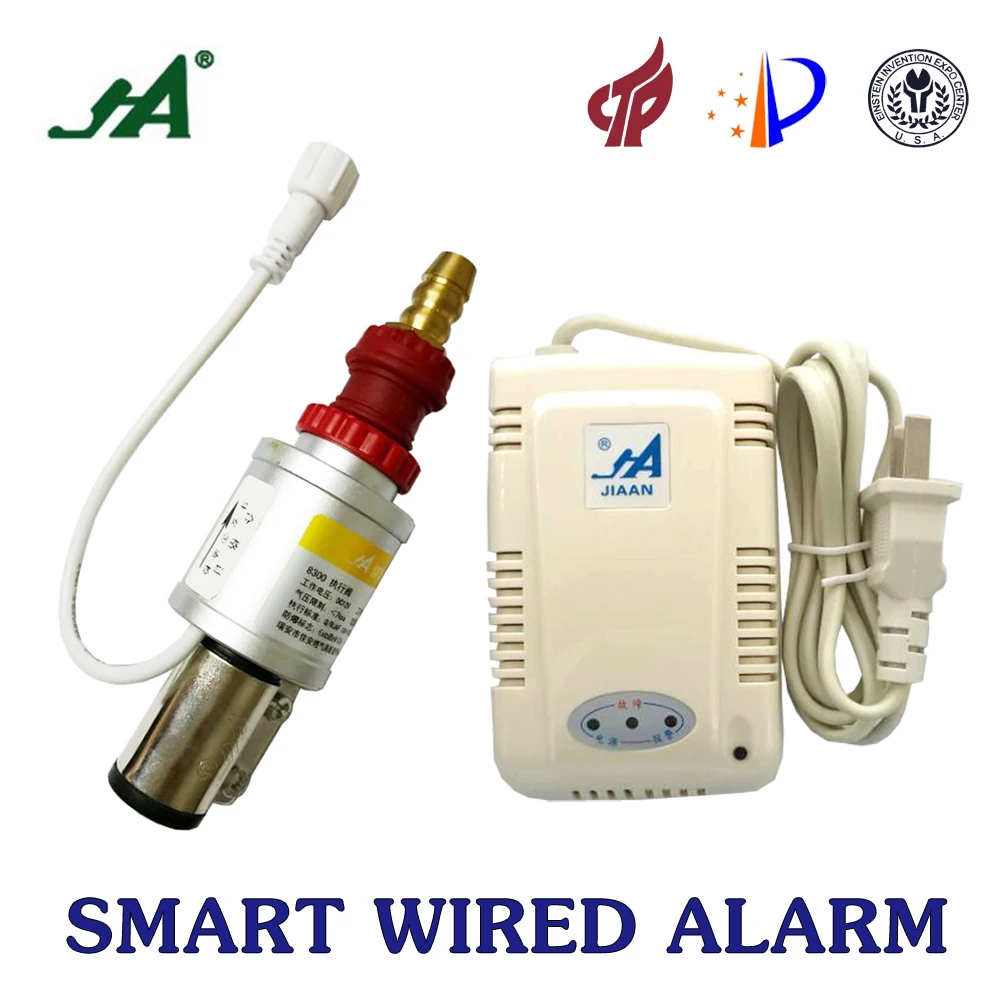 

JA8300-A Thermal Leak Detector Alarm Cut off closing valve Gas Anti-Explosion Control solenoid valve hardware