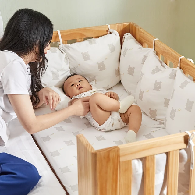 Baby Bed Bumper Newborn High Quality Cotton Safe Crib Protector Baby