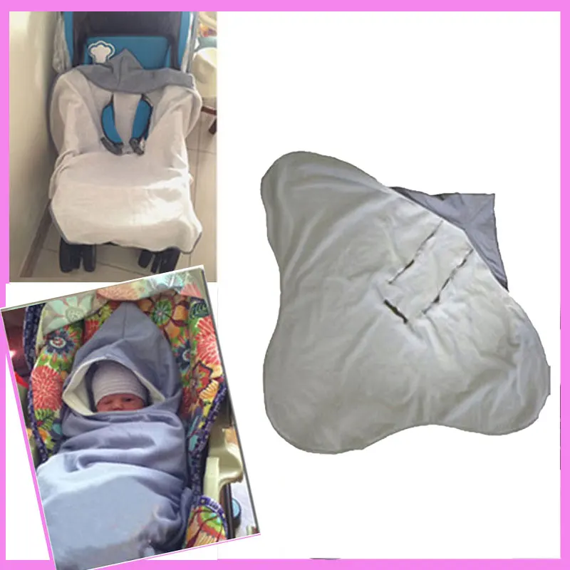 Baby Outdoor Windproof Blanket Baby Stroller Pram Hooded Blanket