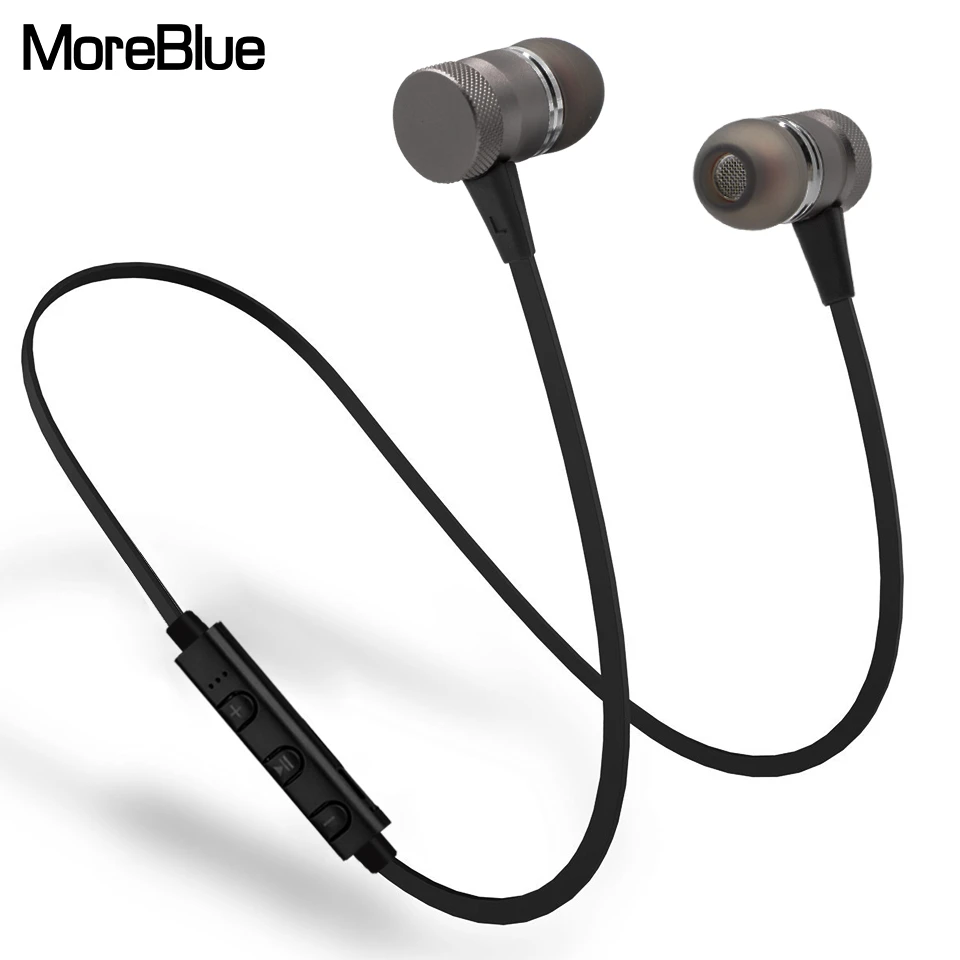 Moreblue S98ワイヤレスbluetoothヘッドフォンステレオ低音イヤホンスポーツランニングヘッドセットメタル磁気イヤフォン付きマイク Bass Earphones Earphones Sports Runningbluetooth Headphone Aliexpress