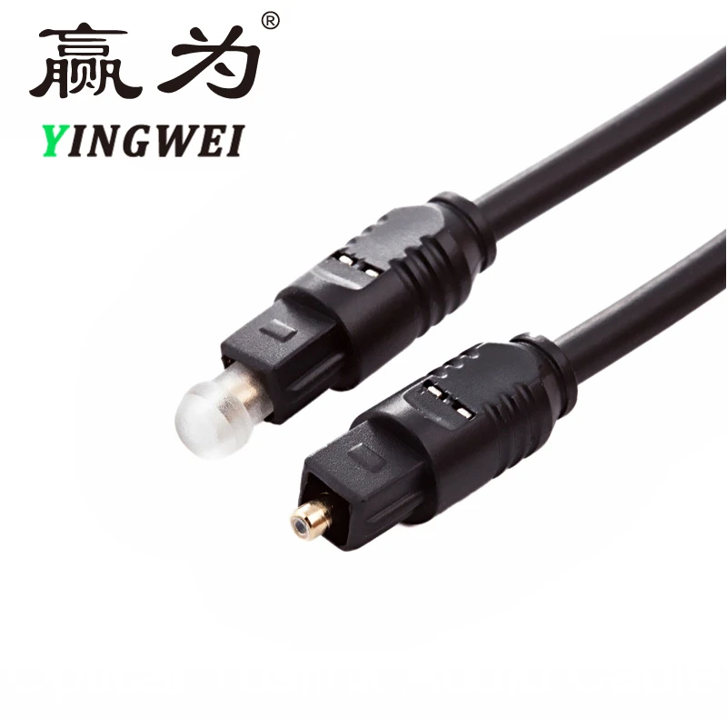 

1m OD2.2 mm Digital Optical Audio Cable Toslink Gold Plated SPDIF Coaxial for Blu-ray CD DVD Xbox 360 PS3 AV TV Square Interface