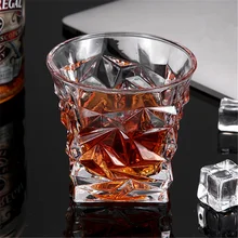 USEBER 2 шт./компл. с украшением в виде кристаллов площади виски Стекло чашки для дома пивной бар вечерние Hotel свадебные воды и вина Стекло es подарок посуда для напитков