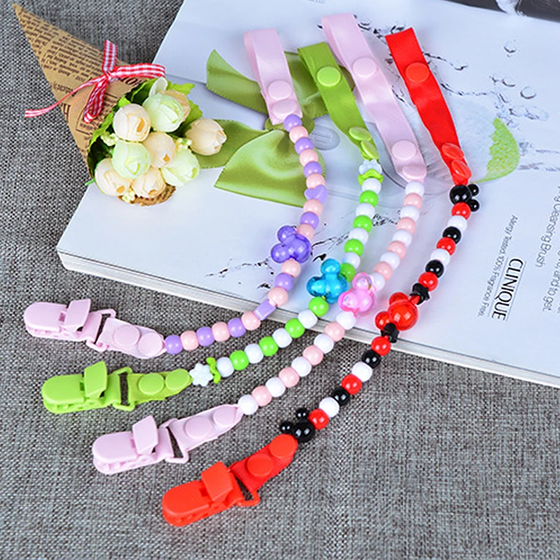 

New Baby Pacifier Clip Chain Ribbon Holder Soother Pacifier Clips Leash Strap Nipple Holder For Infant Feeding ANJ09